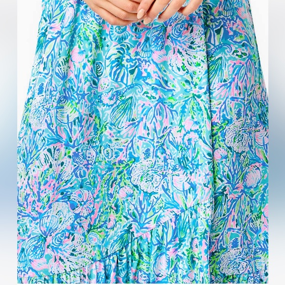 Lilly Pulitzer Juliet Ruffle Midi Dress - Size Medium - Picture 3 of 9
